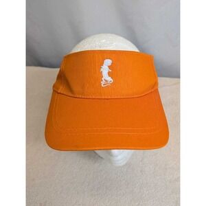 Geico Gecko Visor Orange White Embroidered Logo Adjustable Baseball Cap